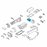 OEM 2012 Hyundai Equus Cup Holder-Rear Diagram - 84670-3N600-RW2