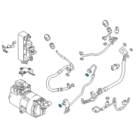 OEM 2022 BMW 750i xDrive A/C System Seal Kit Diagram - 64539287019