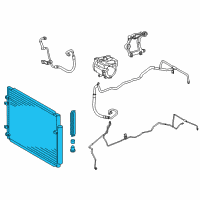 OEM 2018 Toyota Highlander Condenser Diagram - 88460-0E070