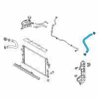 OEM Hyundai Ioniq Hose Assembly-Radiator, Upper Diagram - 25414-G2300