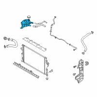 OEM 2017 Hyundai Ioniq Reservoir Tank Assembly Diagram - 25430-G2000