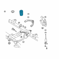 OEM 2011 Ram 1500 Front Coil Spring Diagram - 55398397AD