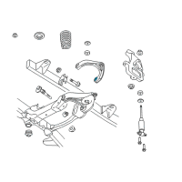 OEM 2011 Ram 1500 Front Upper Control Arm Diagram - 68227900AB