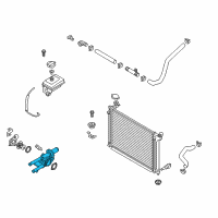 OEM 2019 Hyundai Sonata Case-Thermostat Diagram - 25620-2GGA5