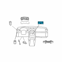 OEM 2007 Dodge Nitro Air Conditioner And Heater Control Diagram - 55111980AB