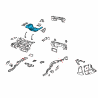 OEM 2004 Pontiac GTO Panel-Rear Compartment Floor.. Diagram - 92160198