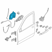 OEM 2019 BMW 750i Front Right System Lock Diagram - 51-21-7-281-948