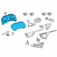 OEM Toyota Camry Cluster Assembly Diagram - 83800-33Q10