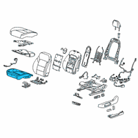 OEM 2021 Chevrolet Blazer Seat Cushion Pad Diagram - 84773535