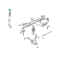 OEM 2011 Cadillac DTS Cover, Rear Shock Absorber Upper Diagram - 25694853