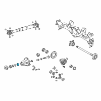 OEM 2011 Lexus GX460 Rear Drive Pinion Front Bearing Diagram - 90366-35157