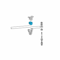 OEM 2001 Ford Mustang Stabilizer Bar Insulator Diagram - XR3Z-5493-EA