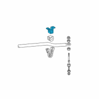 OEM 1986 Ford LTD Stabilizer Bar Adapter Diagram - E6SZ-5B482-A