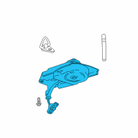 OEM 2004 Pontiac Aztek Spare Carrier Diagram - 19300280