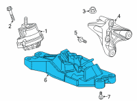 OEM 2021 Cadillac CT4 Mount Diagram - 84782117