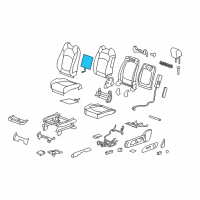 OEM 2016 Buick Enclave Seat Back Heater Diagram - 22913848