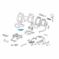 OEM 2016 Buick Enclave Seat Cushion Heater Diagram - 23448452