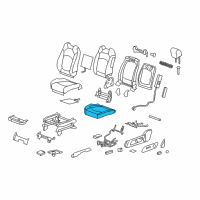 OEM Buick Enclave Seat Cushion Pad Diagram - 22914420