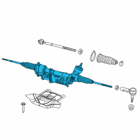 OEM 2021 Dodge Charger Gear-Rack And Pinion Diagram - 68466323AC