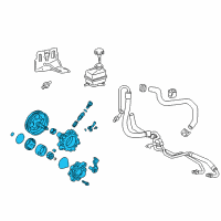 OEM 2002 Toyota Celica Power Steering Pump Diagram - 44310-20830