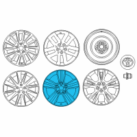 OEM 2018 Toyota Highlander Wheel, Alloy Diagram - 4260D-0E010