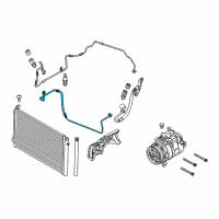 OEM BMW 335i xDrive Pressure Hose, Compressor-Condenser Diagram - 64-53-9-239-768