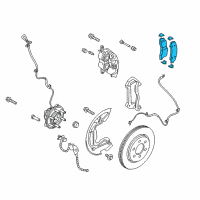 OEM Ford F-150 Front Pads Diagram - KL3Z-2001-A