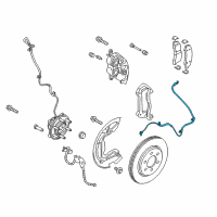 OEM 2020 Ford F-150 Front Speed Sensor Diagram - JL3Z-2C204-E