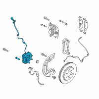 OEM 2015 Ford F-150 Hub & Bearing Diagram - FL3Z-1104-H