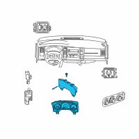 OEM Dodge Dakota Cluster-Instrument Panel Diagram - 68039980AE