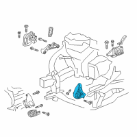 OEM 2018 Cadillac XT5 Front Transmission Mount Diagram - 84227351