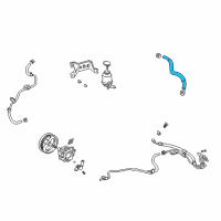 OEM 2007 Toyota Highlander Inlet Hose Diagram - 44348-48051