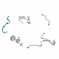 OEM 2003 Toyota Highlander Return Pipe Diagram - 44406-48081