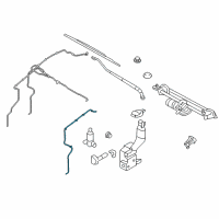 OEM 2010 Ford Edge Hose Diagram - 7T4Z-17A605-B