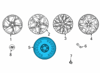 OEM 2016 Kia Optima Wheel Assembly-Temporary Diagram - 52910C2910