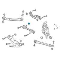 OEM 2018 Chevrolet Spark Link Arm Nut Diagram - 11546367