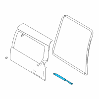 OEM 2003 Chevrolet Tracker Unit, Back Door Balancer (On Esn) Diagram - 30021389