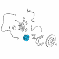 OEM BMW 335i xDrive Wheel Hub With Bearing, Front Diagram - 31-20-6-867-260