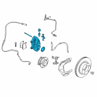 OEM 2018 BMW M240i Driver Side Brake Caliper Front Diagram - 34-11-6-799-465