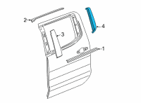 OEM 2021 GMC Sierra 2500 HD Applique Panel Diagram - 84945071