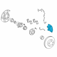 OEM 2014 Toyota Sequoia Caliper Diagram - 47750-0C030