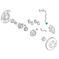 OEM 2014 Toyota Sequoia Front Speed Sensor Diagram - 89542-0C020