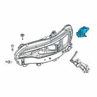 OEM 2020 Jeep Cherokee Module-HEADLAMP LEVELING Diagram - 68290302AC