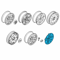 OEM 2016 Ford Special Service Police Sedan Wheel Cover Diagram - DG1Z-1130-A