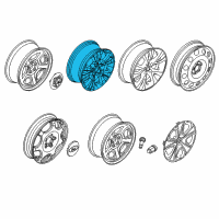 OEM Ford Taurus Wheel, Alloy Diagram - BG1Z-1007-A