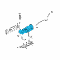 OEM 2004 Chevrolet Trailblazer EXT Fuel Tank Diagram - 15229310