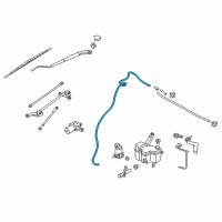 OEM Nissan NV200 Tube Assy-Windshield Washer Diagram - 28935-3LM0A