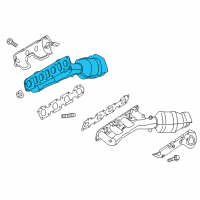 OEM 2019 Nissan Armada Exhaust Manifold With Catalytic Converter Diagram - 140E2-EZ30A