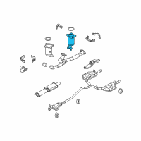 OEM 2009 Lincoln MKZ Catalytic Converter Diagram - 7T4Z-5E212-A