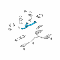 OEM Lincoln Front Pipe Diagram - 7H6Z-5G274-A